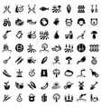 Big agriculture icons set vector image