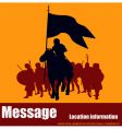 Warrior message vector image