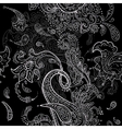 Paisley ornament seamless background vector image