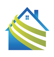 House with stripes vector image
