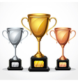 Trophy Cup Set vector image