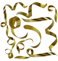 Golden elements vector image