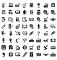 Big electronic devices icons set vector image