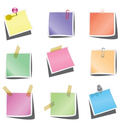 Paper notes vector image
