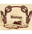 Vintage frame vector image