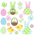 Easter set vector image