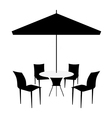 Patio set vector image