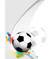 Abstract football background vector image