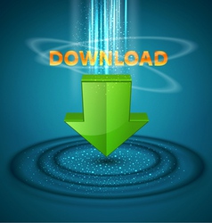 Icon download vector image