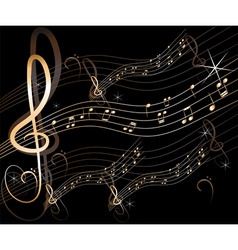 Vector abstract music background vector image