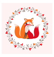 Fox couple vector image