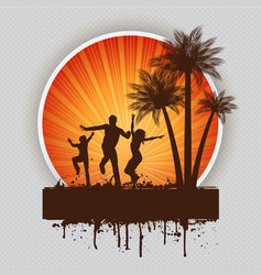 Summer party background Summer party background vector image