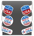 Left and right side signs made in usa Left and right side signs made in usa vector image