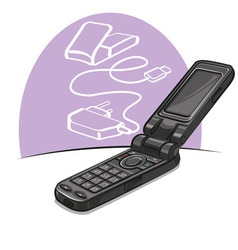 Mobile phone vector image