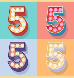 Number 5 vector image