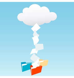 Data files vector image