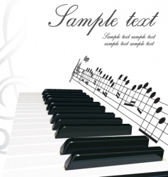 Piano vector image