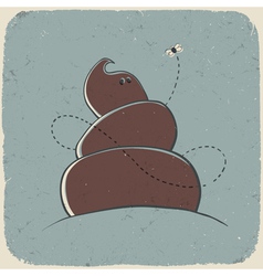 Poo character vector image