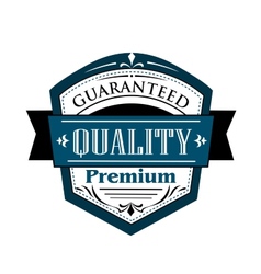 Premium Guaranteed Quality label design vector image