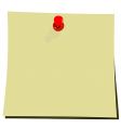 Yellow note pad vector image