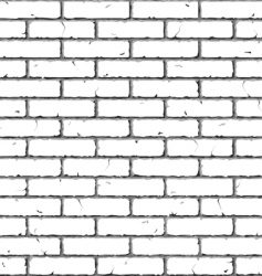 Brick wall seamless pattern vector image
