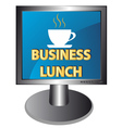 New business lunch icon vector image