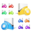 Software boxes vector image