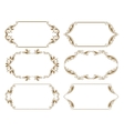 Set of ornate frames vector image