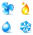 Air-conditioner icons vector image