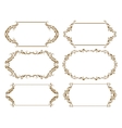 Set of ornate frames vector image