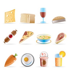 Food and drink icons 2 vector image