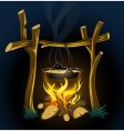 Campfire vector image