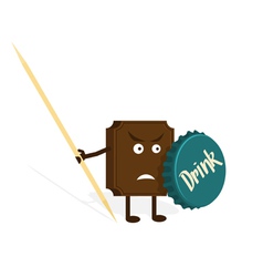Chocolate warrior vector image