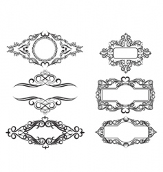 Vintage frames vector image