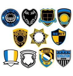 Badge collection vector image