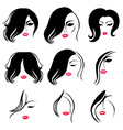 Woman hair vector image