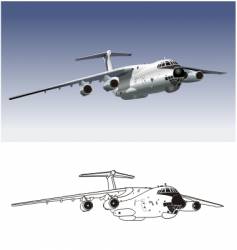 Commercial freighter vector image