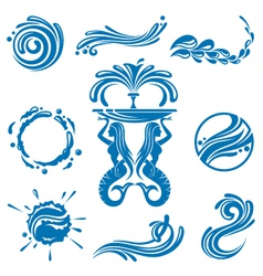 Waters design vector image