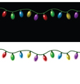 Christmas lights vector image