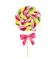 Bright watercolor lollipop Bright watercolor lollipop vector image