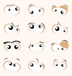 Cartoon eyes vector image