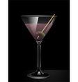 Martini Cocktail Background vector image