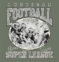 American football team vector image