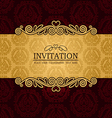 Vintage background antique victorian ornament vector image