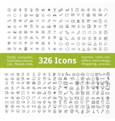 Icons Collection vector image