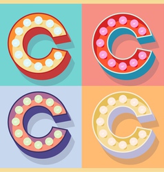Letter c vector image