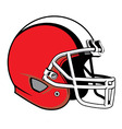 Football helmet vector image
