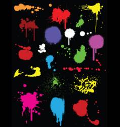 Ink splats vector image