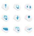 Musical sticker vector image