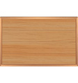 Wooden frame vector image